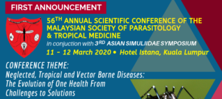 56th Annual Scientific Conference of MSPTM in conjunction with 3rd Asian Simuliidae Symposium – First Announcement 56th Annual Scientific Conference of MSPTM in conjunction with 3rd Asian Simuliidae Symposium – First Announcement