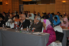 Pictures of MSPTM senior members during annual conferences and seminars